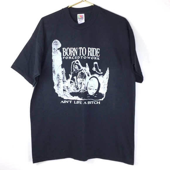 Fruit of the Loom Other - Fruit of the Loom biker's graphic t-shirt 'Born to Ride' - SIZE XL